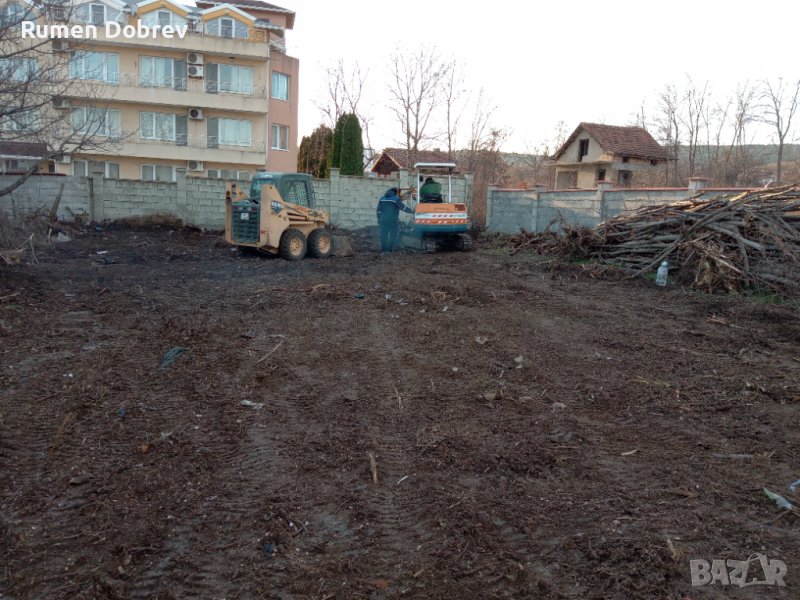 Услуги с мини багер, мини товарач (бобкат ) и самосвал, снимка 1