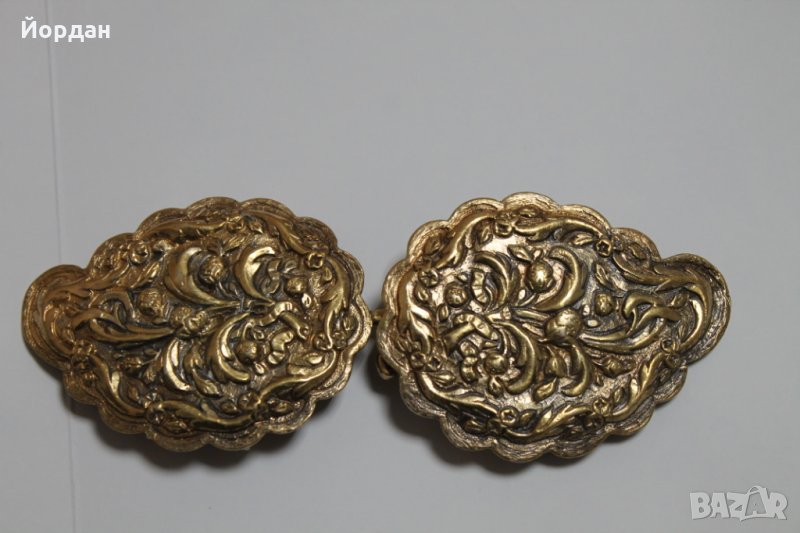 Възрожденски пафти сребро/шивачна позлата , снимка 1