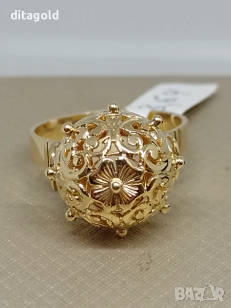 Нов 14К златен пръстен, класически български модел, 8.64 гр 1200 лв, снимка 1