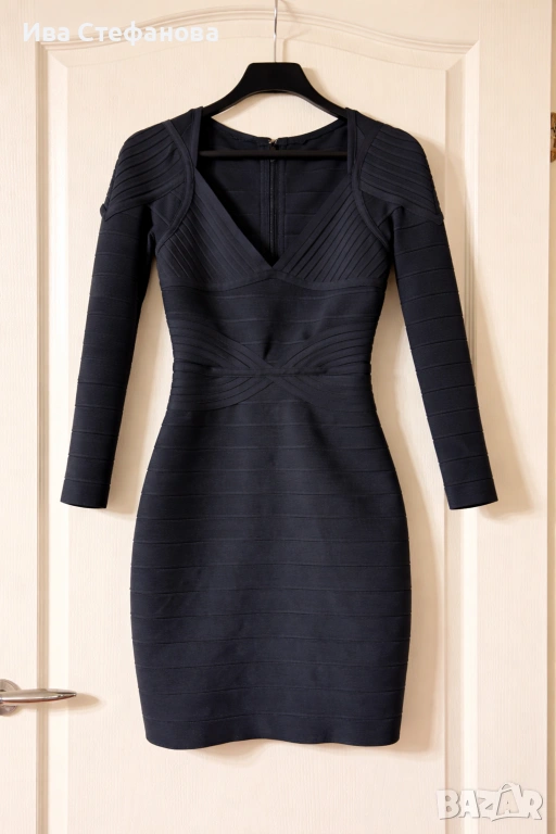 Нова разкошна луксозна бандажна черна официална елегантна изчистена стилна old maney , снимка 1