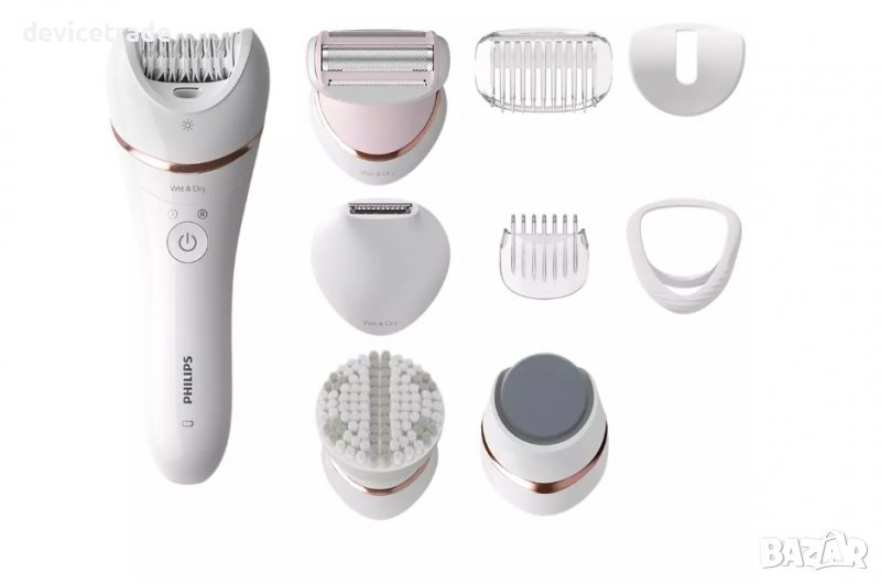 Епилатор за мокра и суха употреба Philips BRE740/10, 9 аксесоара, снимка 1