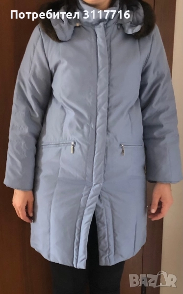 Морско синьо удължено яке, снимка 1