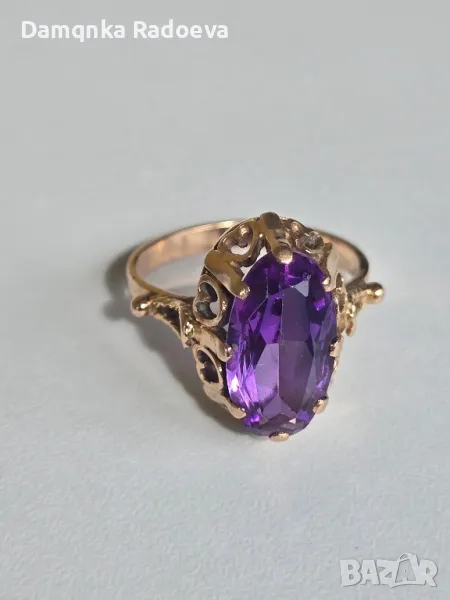 СССР златен пръстен 14 карата 583, снимка 1