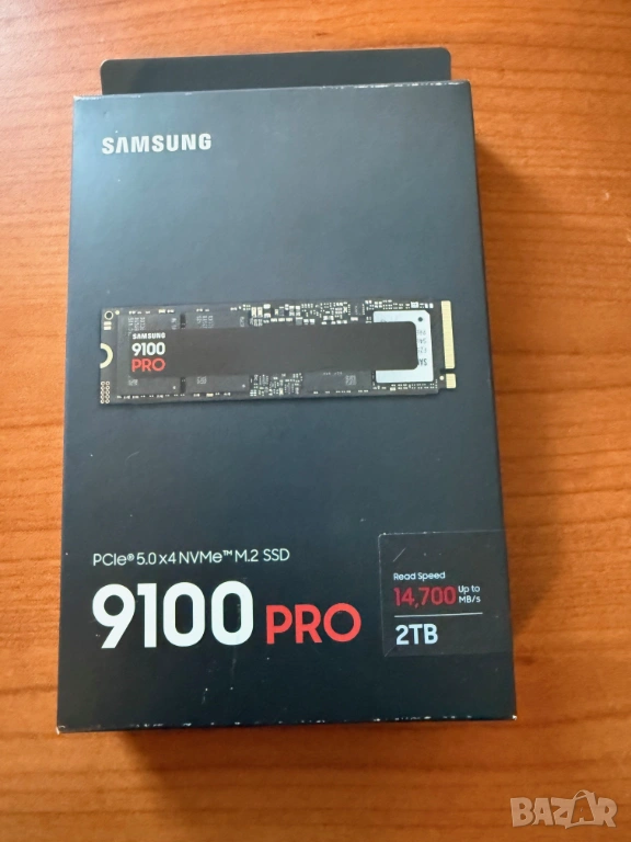 Samsung 9100 Pro 2TB NVMe M.2 (2280), скорост на четене до 14700MB/s, скорост на запис 13400MB/s, снимка 1
