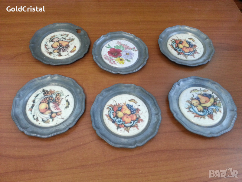 Чинийки за стена или подложки за чаши мета , снимка 1