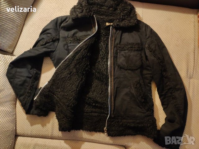 Черно палто 12-13г., снимка 1 - Детски якета и елеци - 31238159