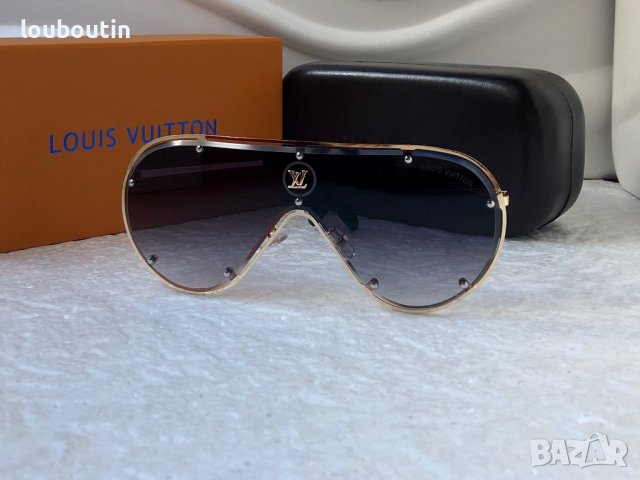 Louis Vuitton Mъжки слънчеви очила маска висок клас, снимка 5 - Слънчеви и диоптрични очила - 39123065
