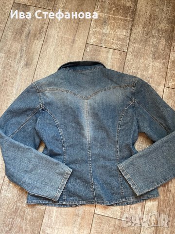 Еластично елегантно дамско  дънково  сако, снимка 8 - Сака - 37826901