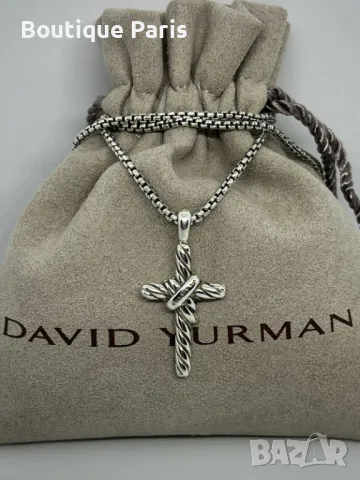 David Yurman оригинален кръст колие, снимка 2 - Колиета, медальони, синджири - 50147960