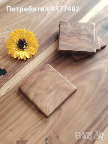 Подложки за чаши от масивно дърво и епоксидна , снимка 5 - Чаши - 53880097