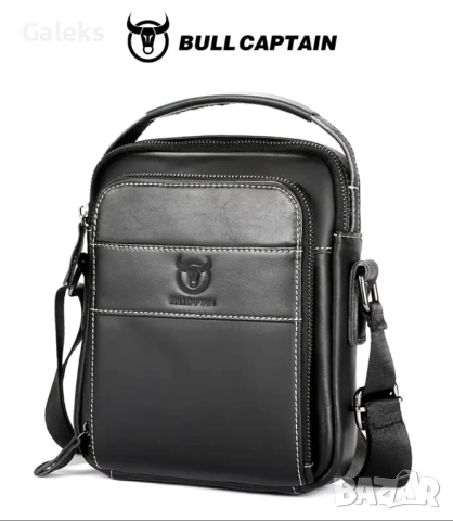Универсална и Стилна бизнес чанта Bullcaptain* / Черна естествена кожа!, снимка 14 - Чанти - 51618017