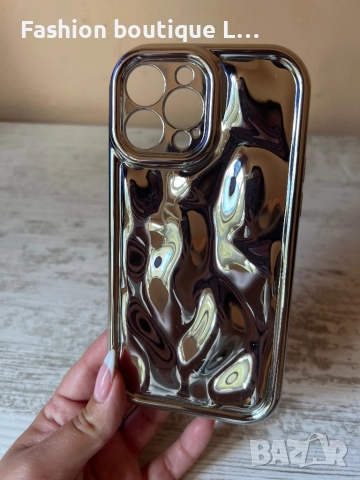 Кейс / калъф за айфон 13 про сребърен пластмасов релефен модел 🩶🩶🩶, снимка 2 - Калъфи, кейсове - 52089039