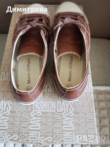Кожени кецове Marc OPolo, снимка 5 - Кецове - 52547695
