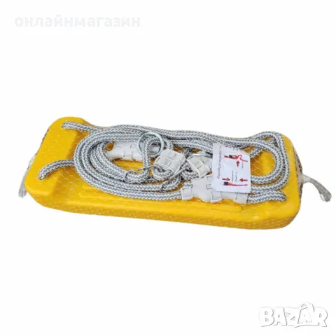 Пластмасова детска люлка без облегалка, стабилна и лека, включени въжета, снимка 1
