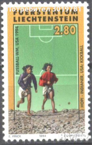 Чиста марка Спорт СП по Футбол САЩ 1994 от Лихтенщайн