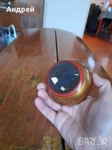 Стара дървена паница,хохлома #9, снимка 5 - Други ценни предмети - 52893262