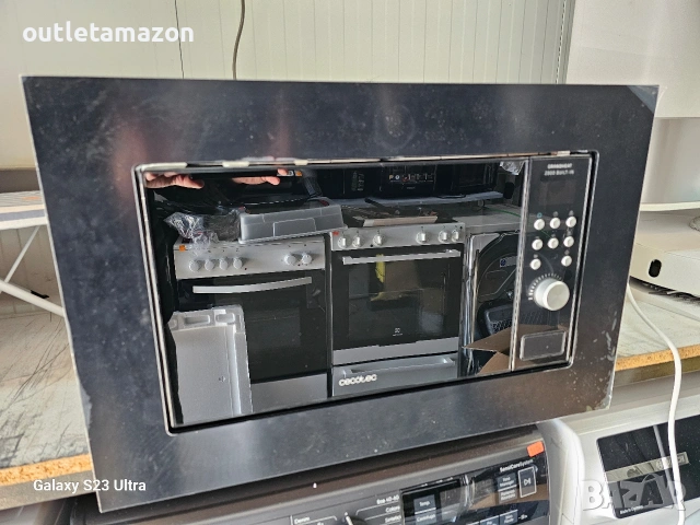 Микровълнова фурна за вграждане с грил Cecotec GrandHeat 2000 build-in-black, снимка 2 - Микровълнови - 53158975