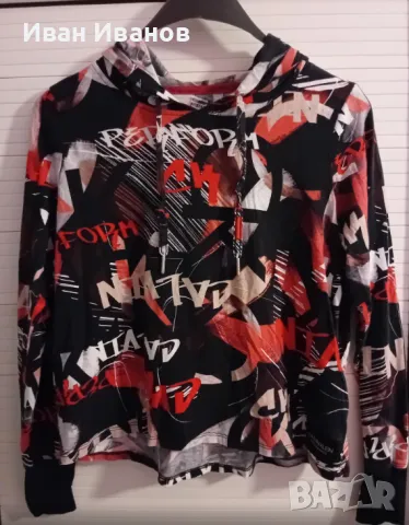 Оригинална дамска фланелка с качулка Calvin Klein