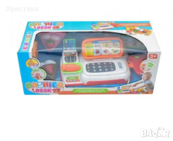 Детски касов апарат с баркод четец и аксесоари е идеален за малките търговци и любители на ролевите , снимка 1