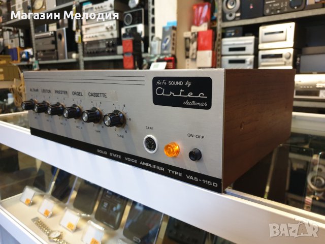 Гласов усилвател ARTEC VA5-115D Има 4 микрофонни входа и един линеен., снимка 5 - Ресийвъри, усилватели, смесителни пултове - 37601479