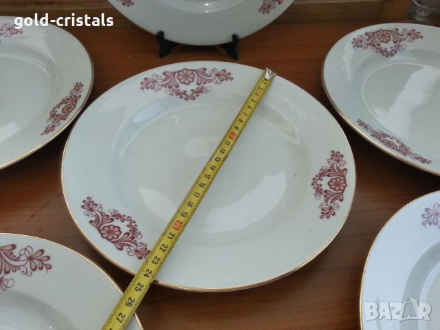 Стар български порцелан чинии, снимка 2 - Антикварни и старинни предмети - 34338281