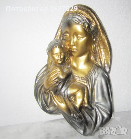  Красиво голямо пано за стена Света Богородица, майка с дете религия