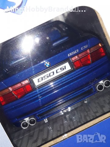 BMW 850 CSI. (E31) BLUE METALIC TOP.TOP.TOP. SOLIDO 1.18. , снимка 14 - Колекции - 38188920