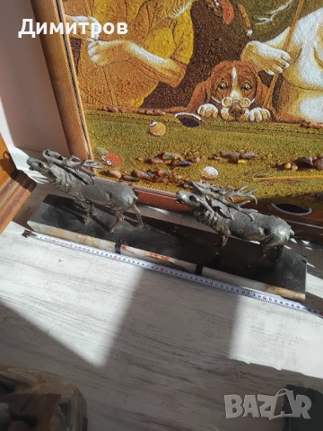 Огромна скулптура на елени, снимка 5 - Антикварни и старинни предмети - 52789058