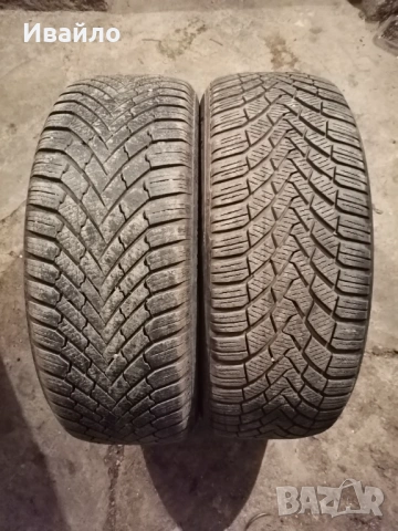 Продавам 2 броя зимни гуми 205.55.16 на 1 сезон дот 2021 Контентал 