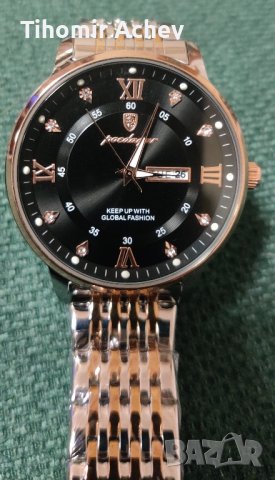 Нов ръчен часовник кварцов ден дата водоустойчив, снимка 3 - Мъжки - 44499373