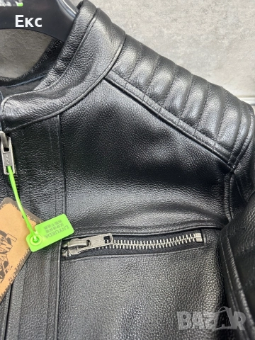 Мъжко кожено яке, телешка кожа, снимка 5 - Якета - 52557677