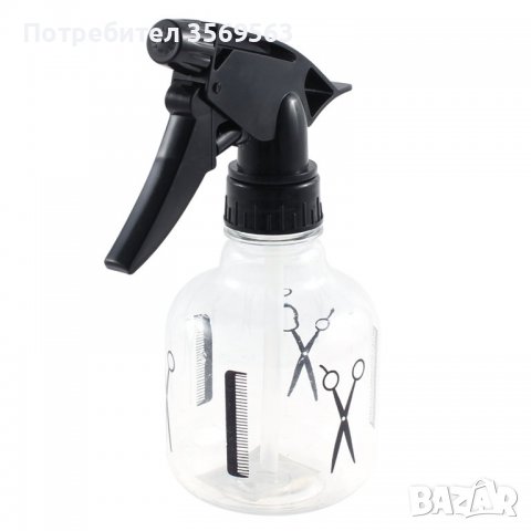 1бр 250 ml пластмасова бутилка - спрей за фризьорски салони