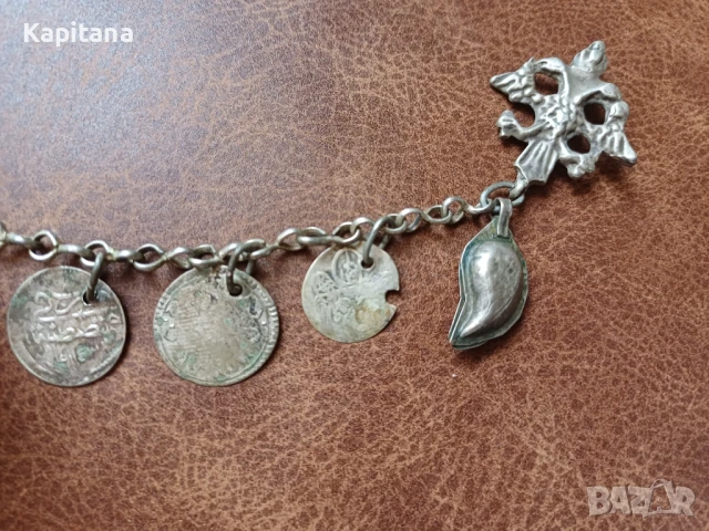 Кюстек(накит) за народна носия, снимка 4 - Антикварни и старинни предмети - 51243859