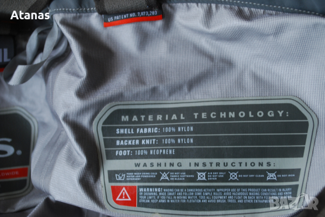 SIMMS Wanders Рибарски гащеризон Мъжки M-L fly fishing риболов patagonia мухарка, снимка 6 - Екипировка - 44529883