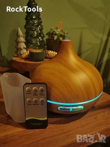 Уникален с дистанционно 400мл арома ултразвуков дифузер йонизатор, снимка 5 - Други - 32006720