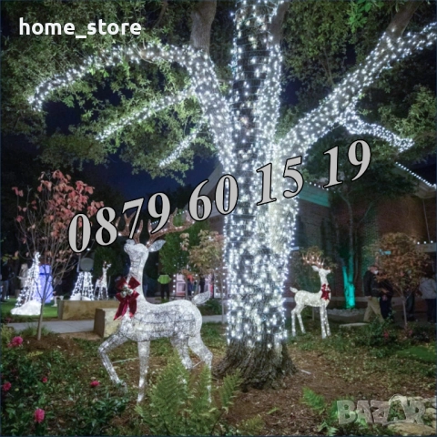 Коледни лампички 50 метра на макара, бяла светлина, водоустойчиви, снимка 2 - Декорация за дома - 52347725