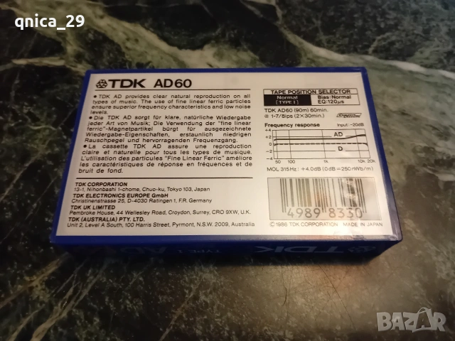 TDK AD-60, снимка 2 - Декове - 54274402