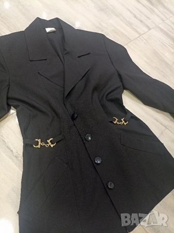 дамски сако със златисти елементи, снимка 2 - Сака - 52220077