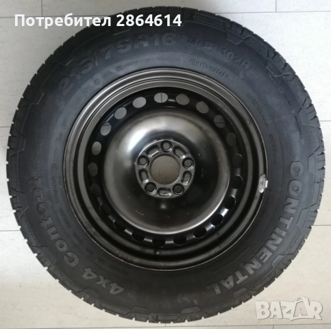 215/75R16 M+S Гума с джанта Continental Contact за SUV 4x4