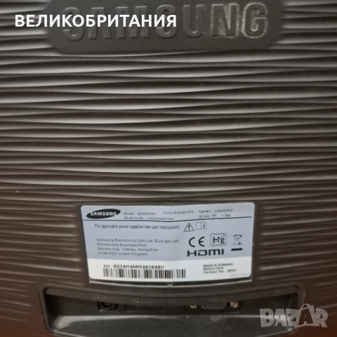 Монитор Samsung S22D300HY, снимка 4 - Монитори - 52886364