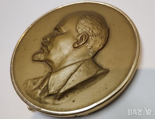 НАСТОЛЕН ПЛАКЕТ ЛЕНИН, снимка 3 - Антикварни и старинни предмети - 29887904