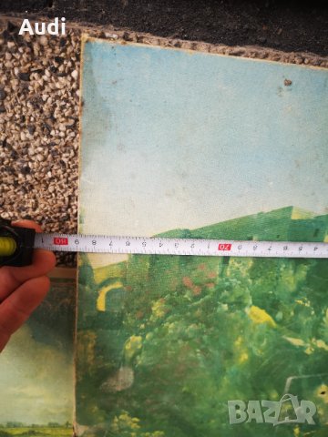 Продавам 3 броя ръчно рисувани маслени картини "Пейзажи", снимка 7 - Антикварни и старинни предмети - 34376223