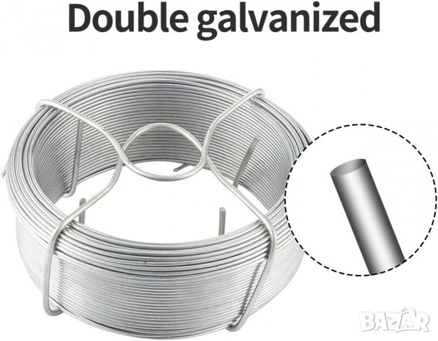 6 броя универсална градинска галванизирана тел DA084, снимка 5 - Огради и мрежи - 38931941