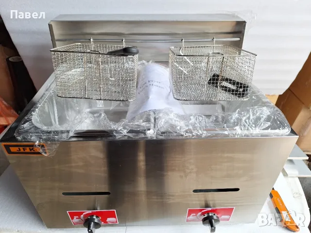 Газови фритюрници -5,5л. единичен и двоен