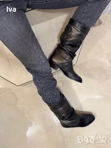 Дамски ботуши 39 номер естествена кожа , снимка 2 - Дамски ботуши - 49325771