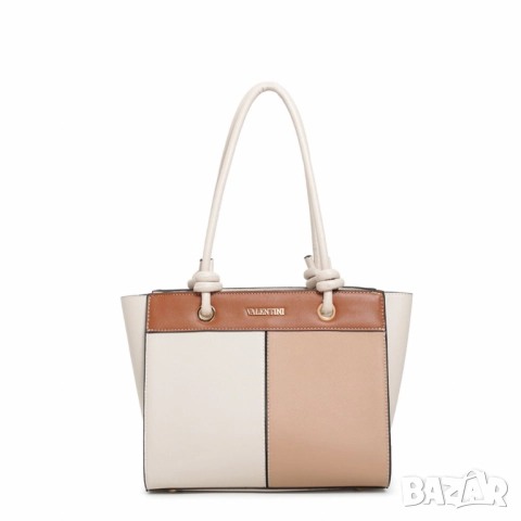 Елегантна дамска чанта с трицветен дизайн, снимка 11 - Чанти - 52098218