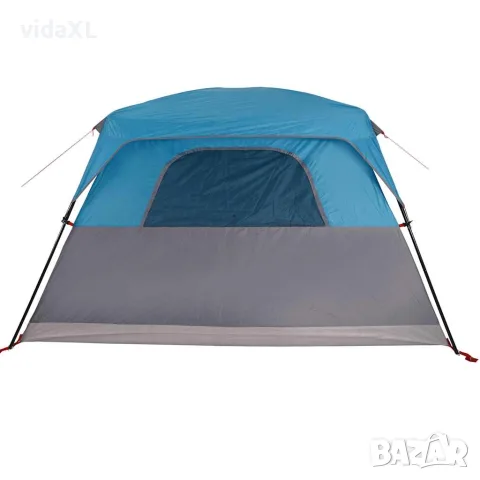 vidaXL Семейна палатка кабина, 6-местна, синя, водоустойчива, снимка 9 - Палатки - 56148310