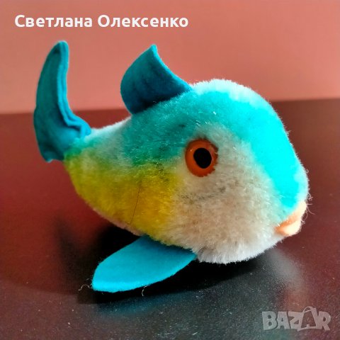 Колекционерска мека играчка Steiff Flossy Fish Риба, снимка 12 - Колекции - 37743028