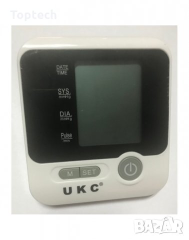 Апарат UKC за измерване на кръвно налягане с голям LCD дисплей, снимка 2 - Друга електроника - 30713166