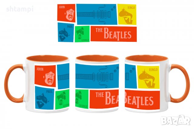Чаша Beatles 10,,Керамична Чаша, Кафе Чай, Игра,Изненада,Подарък,Повод,Празник,Рожден Ден, снимка 4 - Чаши - 38508483